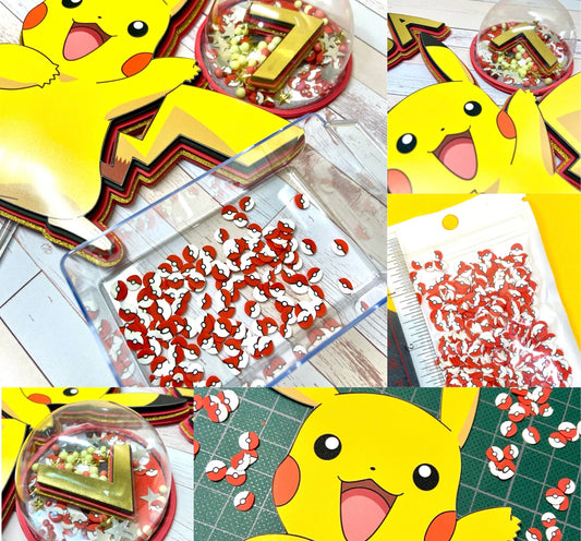 Craft Ideas* Pokemon Ball Clay Polymer Slices