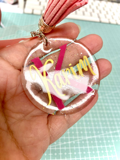 Personalized Round Acrylic Keychain