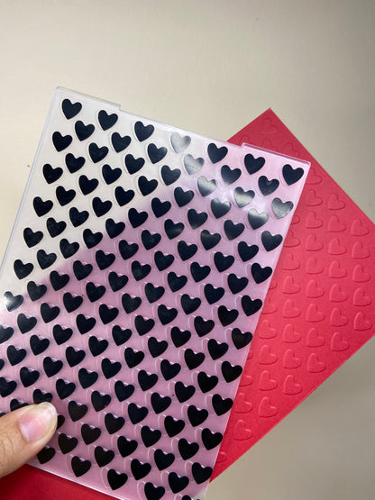 Embossing folders AK-Full of hearts