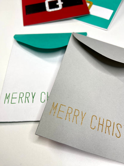 Handmade Christmas Gift Card Envelope