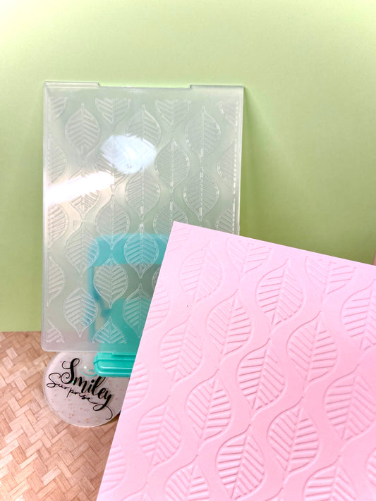 Embossing folders AM-Leafs pattern