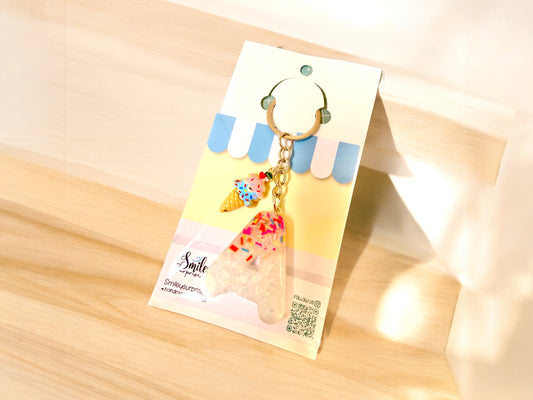 Ice-cream Letter Keychain (with name)