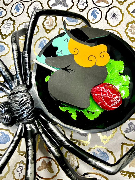 Handmade Halloween Lollipop Holder - Witch