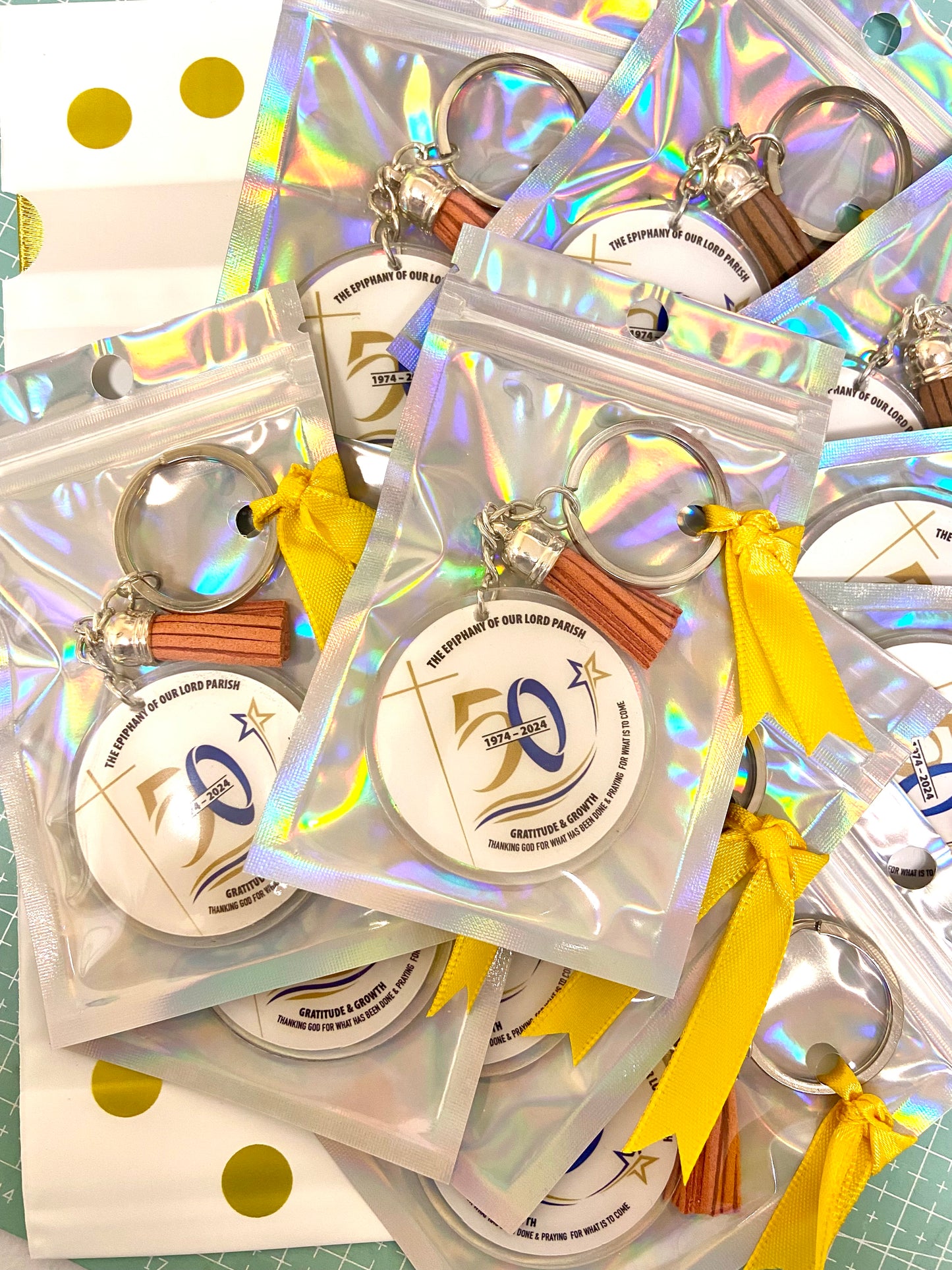 Personalized Round Acrylic Keychain