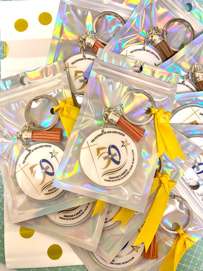 Personalized Round Acrylic Keychain