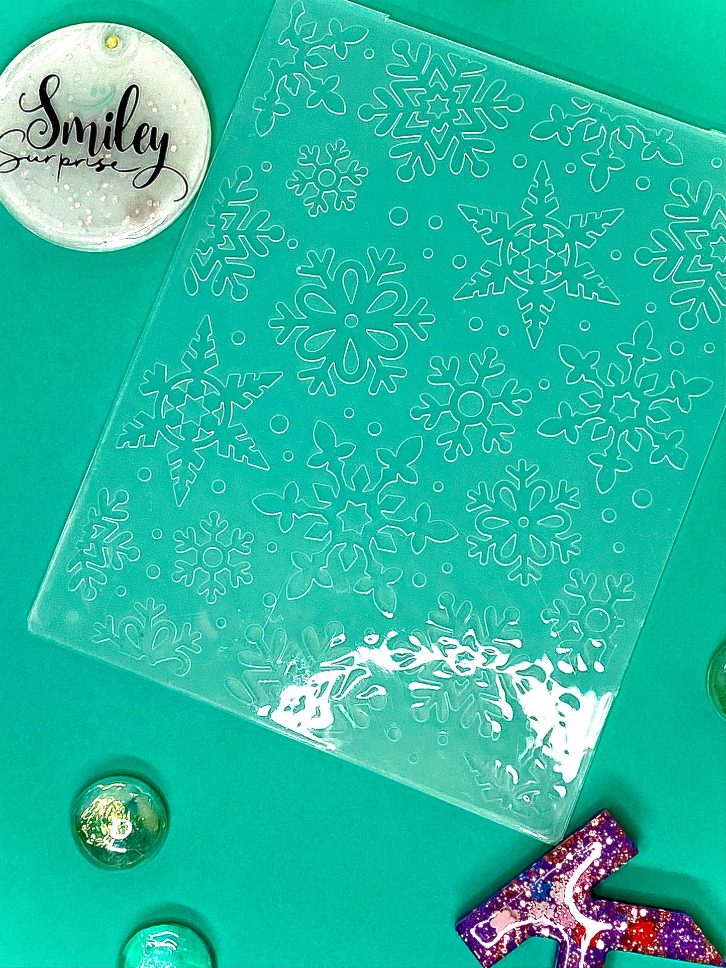 Embossing folders BB-Large snow flakes