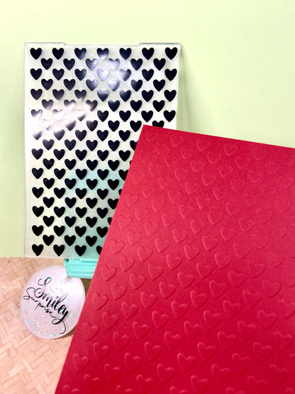 Embossing folders AK-Full of hearts