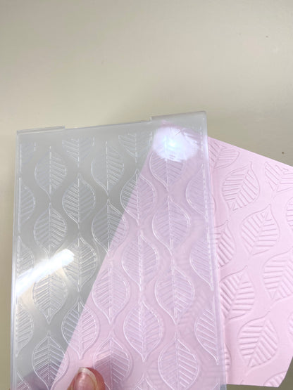 Embossing folders AM-Leafs pattern