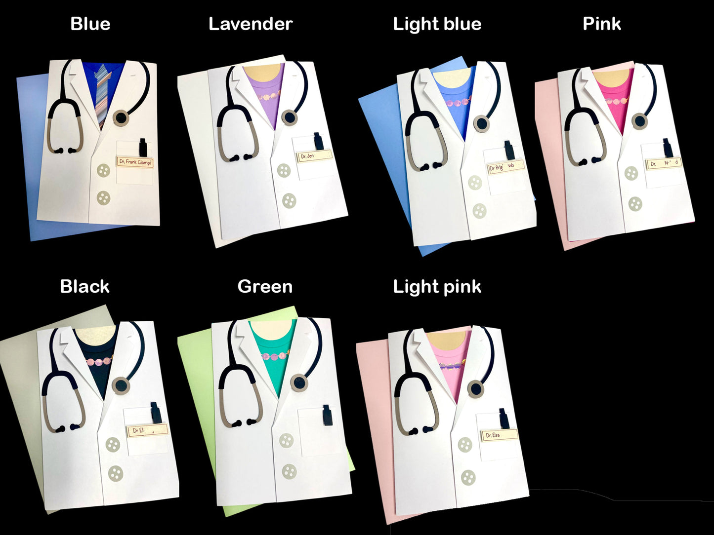 Handmade Personalized Doctor Card