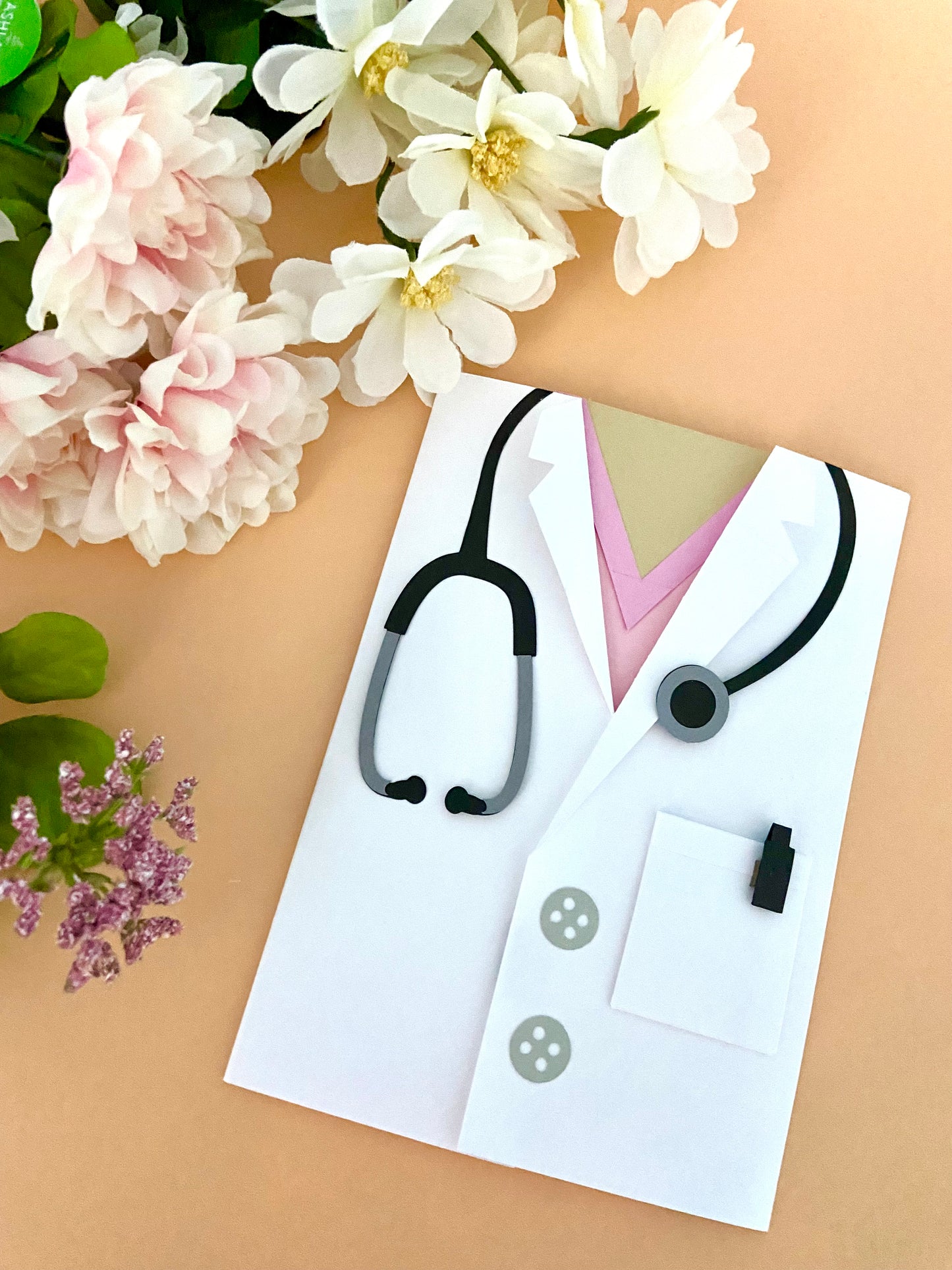 Handmade Personalized Doctor Card