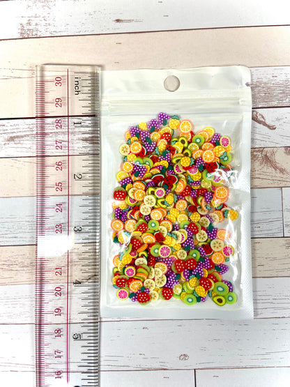 Fruit Slices Polymer Clay Bead-Banana