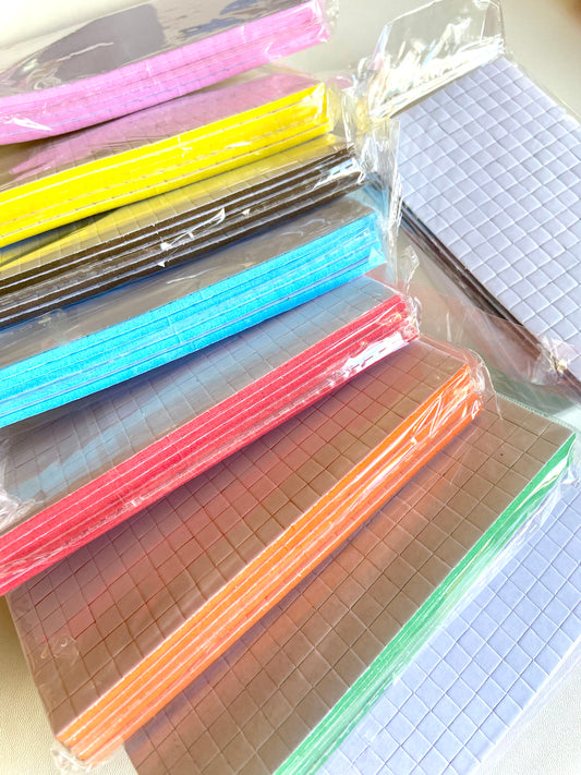 Color Mini Square Double-sided Foam Sheets (5 sheets per pack)