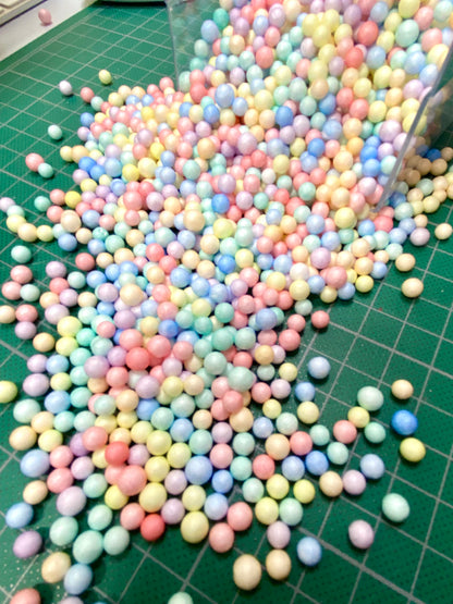 Foam Balls 3-4mm-Pastel Mixed