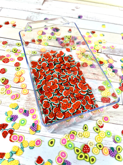 Fruit Slices Polymer Clay Bead-Watermelon