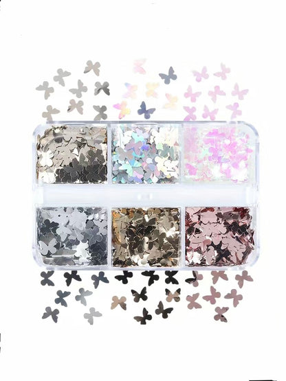 Holographic Butterfly Shaped Shiny Confetti