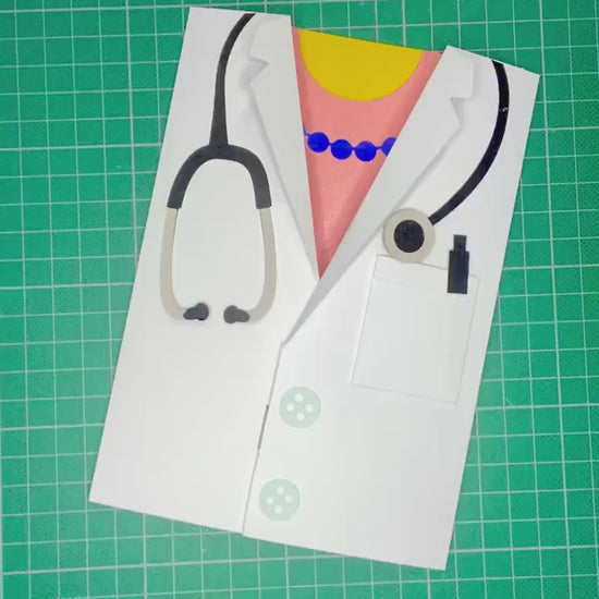 Handmade Doctor Card, Thank You Card, Physician Card, Doctor Card, Medical Card, Graduation Card, Retirement Card, Personalized Card