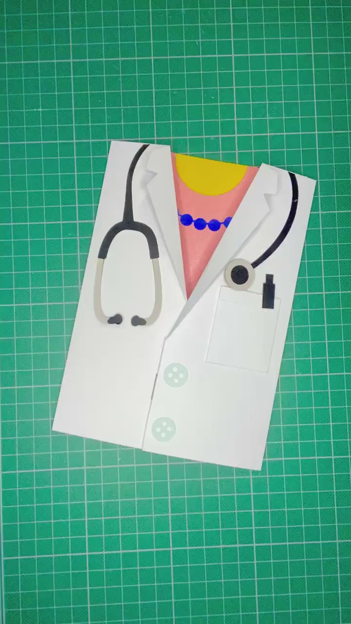 Handmade Doctor Card, Thank You Card, Physician Card, Doctor Card, Medical Card, Graduation Card, Retirement Card, Personalized Card