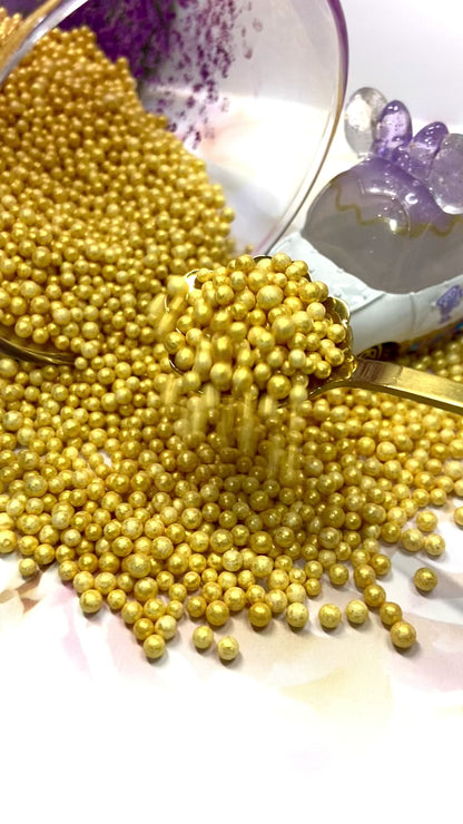 Foam Balls 2-3mm-Metallic Gold