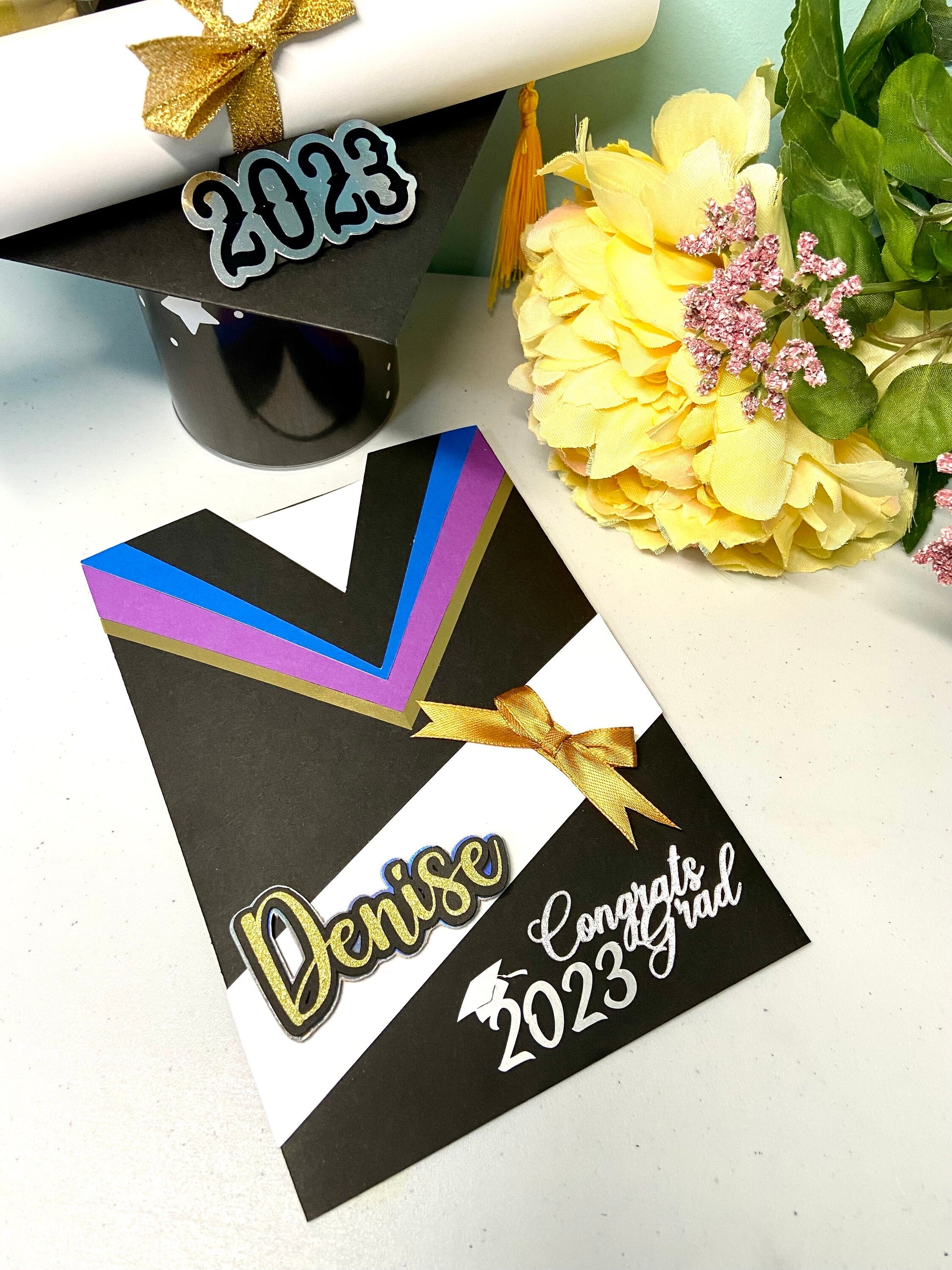 Handmade Personalized Graduation Card, Congrats Gard, Graduation gift, Graduation party, First grad, Second grad, High school