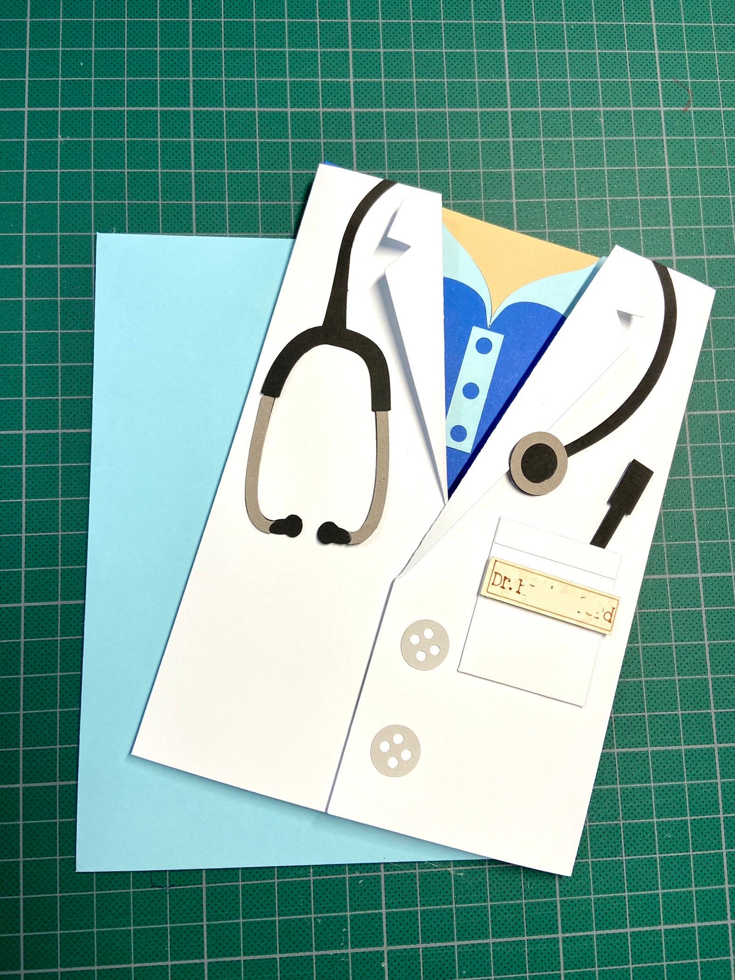 Handmade Doctor Card, Thank You Card, Physician Card, Doctor Card, Medical Card, Graduation Card, Retirement Card, Personalized Card